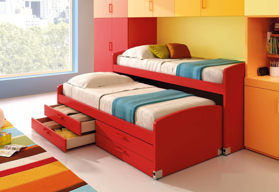 Кровать-трасформер для двоих детей