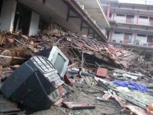 Earthquake, massive earthquake, destroyed earthquake. huge earthquake