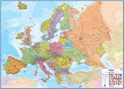 Romania On a Large Wall Map of Europe