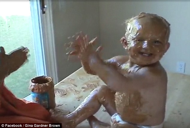 Got some scrubbing to do: The two cute kids are told at the end of the video that it