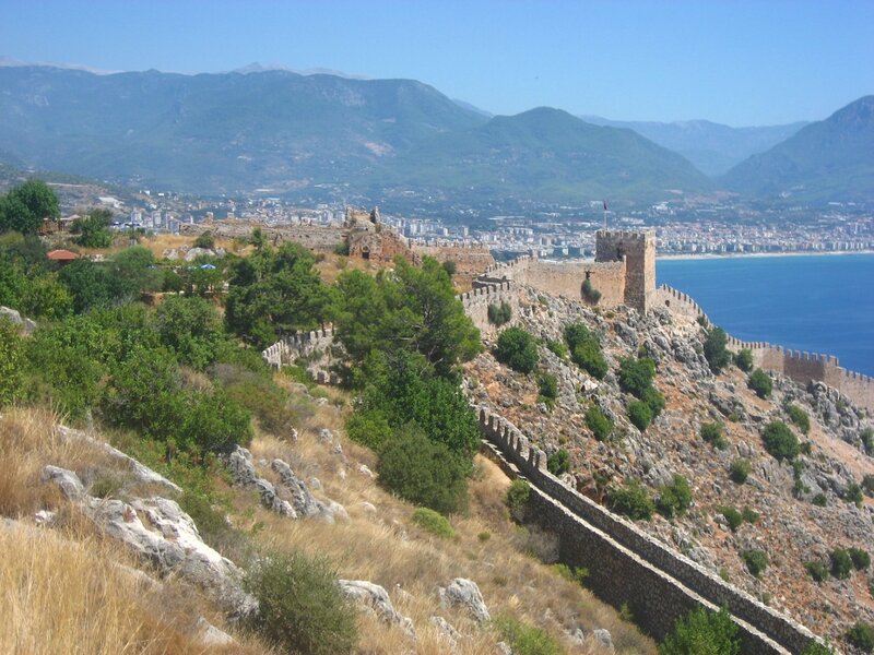 Ичкале, крепость в Аланьи, Турция,
