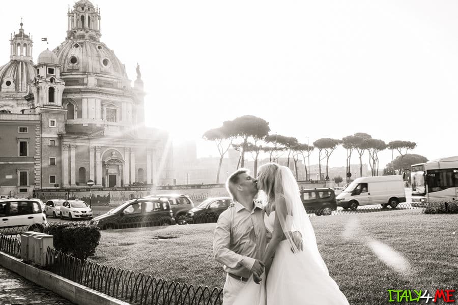 Свадебное путешествие в Италию и фотосессия в Риме