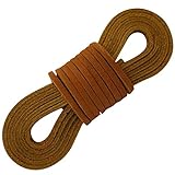 TOFL Leather Boot Laces-1 Pair Tan 72 Inches Long-Easy Sizing Cut to Fit (Tan)