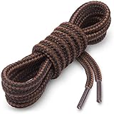 Miscly Round Boot Laces [3 Pairs] Heavy Duty and Durable Shoelaces for Boots, Work Boots & Hiking Shoes (54