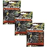 LOCK LACES for Boots (3 Pair) Premium Heavy Duty Elastic No Tie Boot Laces for Boots and Shoes (Camo)