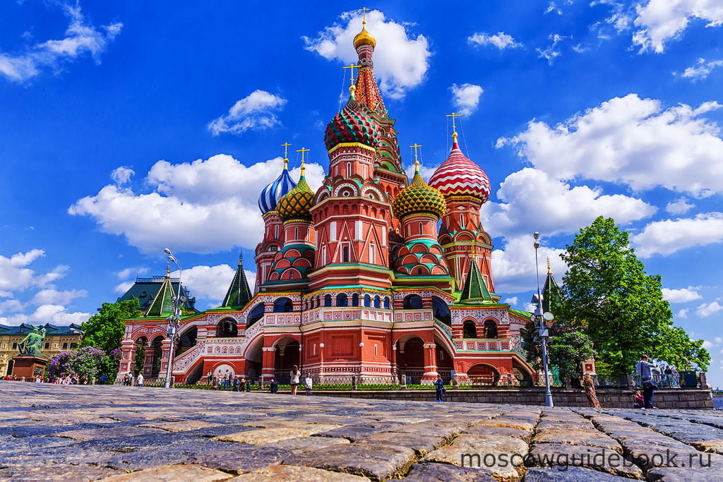 Фото Покровского собора Василия Блаженного на Красной площади.