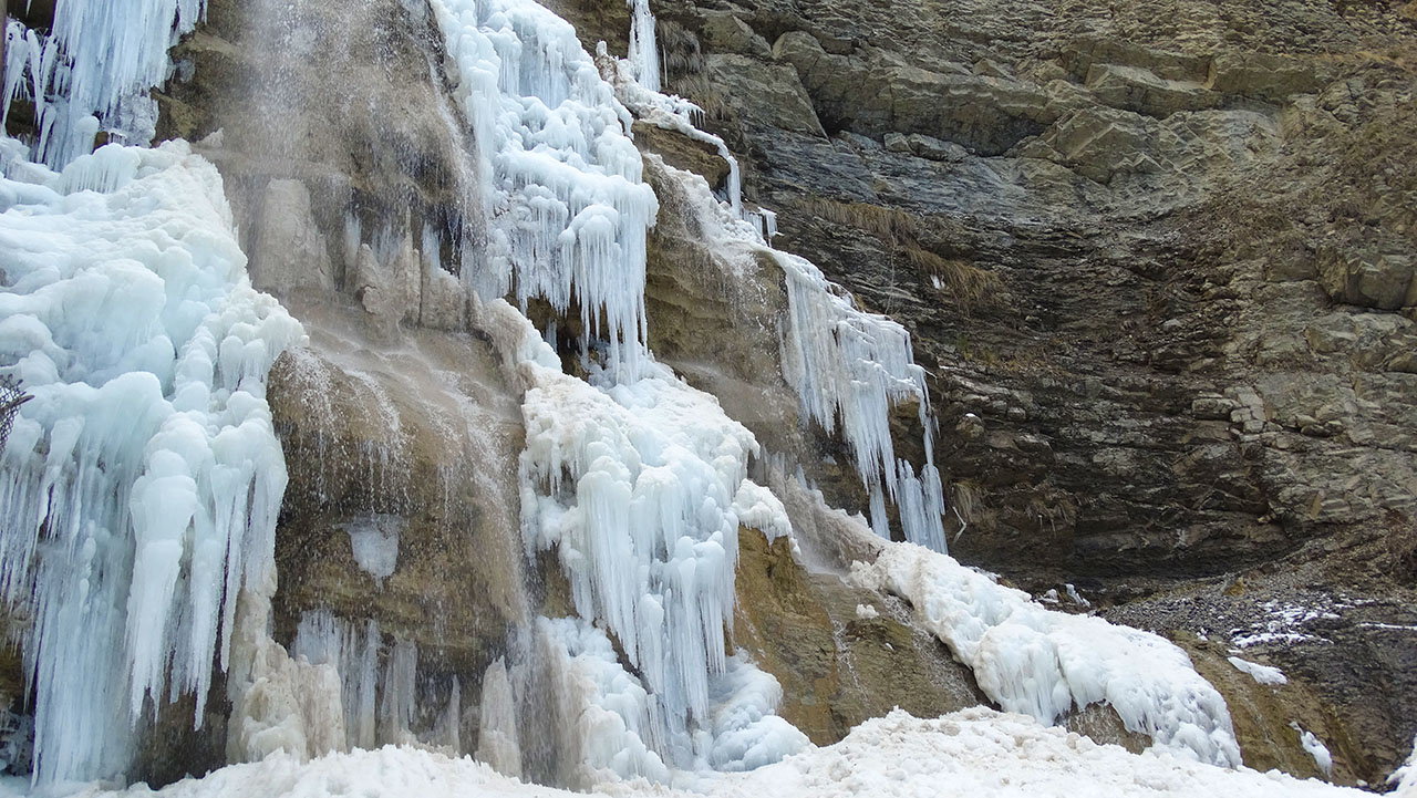 Что посмотреть в Ялте зимой - водопад Учан-Су.