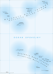 Расположение островов Кука