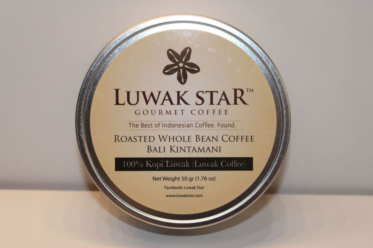 A jar of elite Luwak coffee