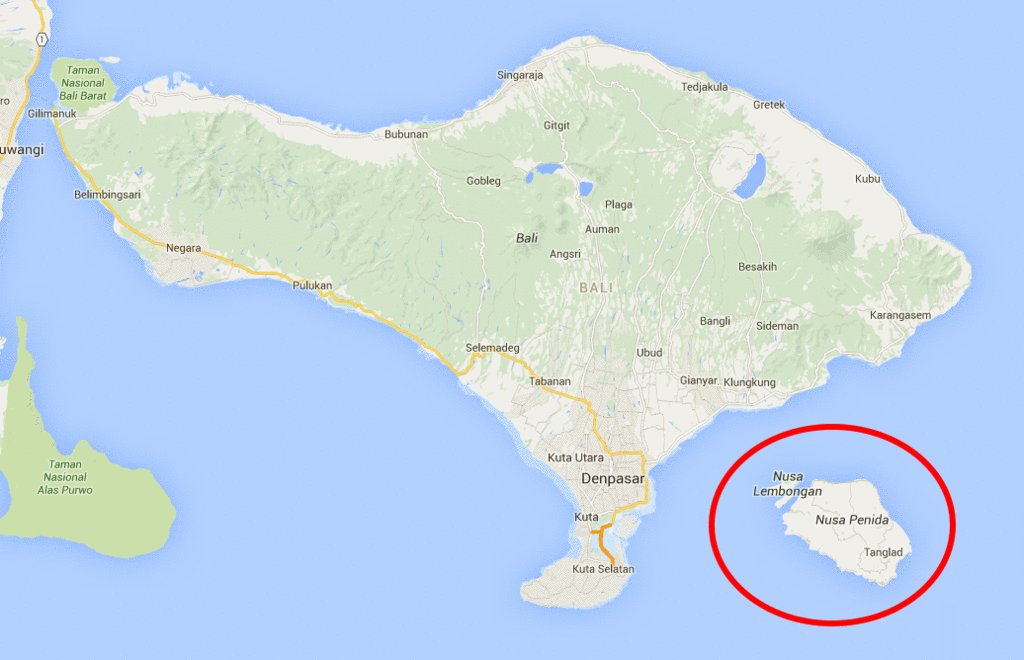 Карта остров бали где находится. Остров Нуса Пенида Бали. Остров Нуса Пенида на карте.
