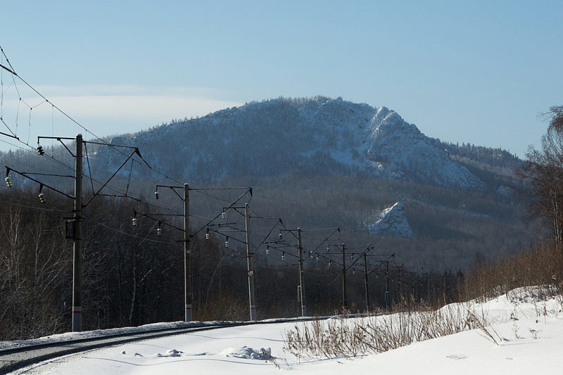 Гора Курташтау со стороны железной дороги