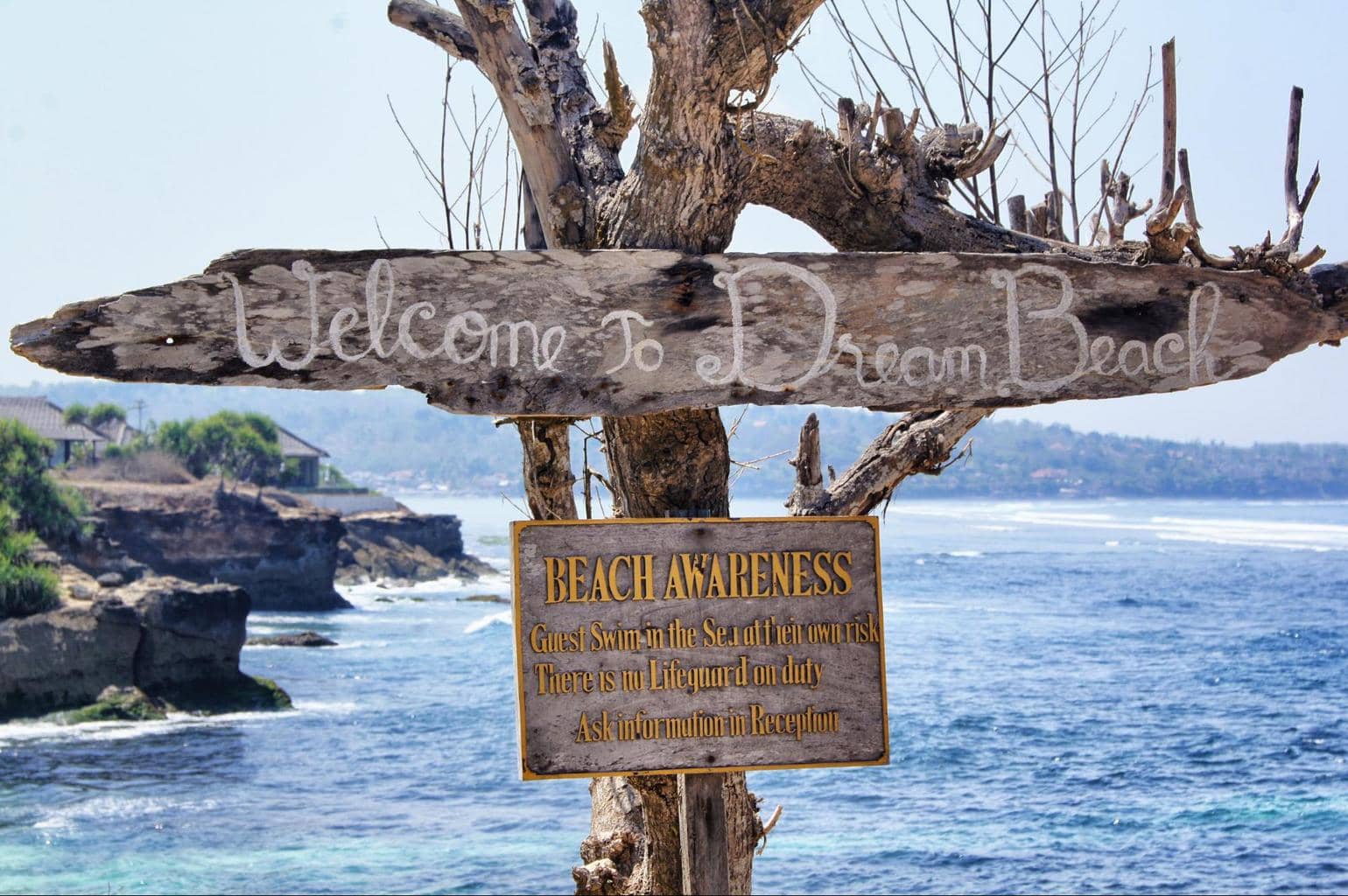 Dream Beach, one of the most famous beaches in Nusa Lembongan, Bali