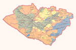 Области Узбекистана. Кашкадарья. Карта. Увеличить