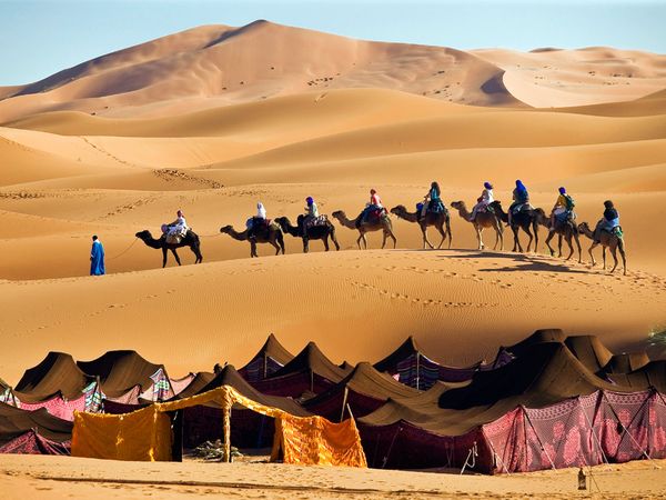 Пустынный пейзаж Западной Сахары